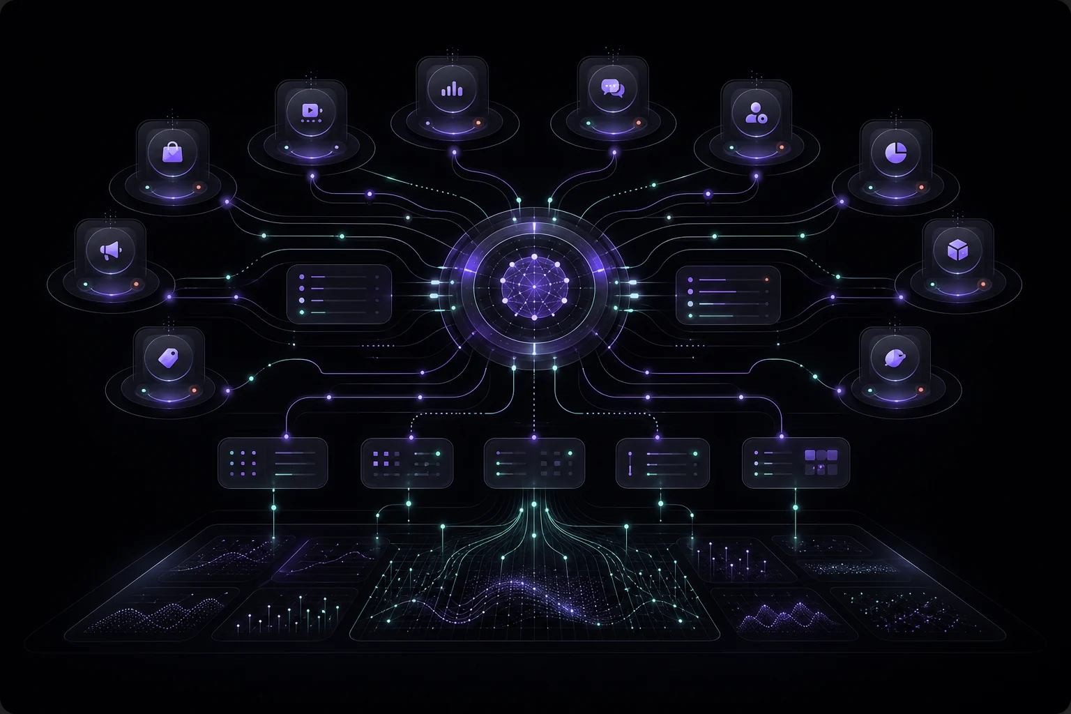 宇宙猫 AI Agent 信号感知与任务协同示意